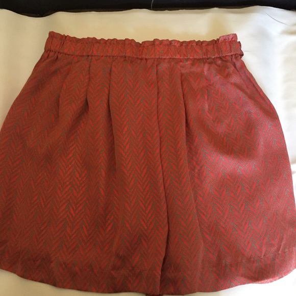 Banana Republic Factory Coral/Grey pull‎ Skirt 14 - Picture 2 of 5